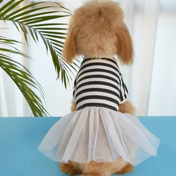 הכלב חצאית קיץ דק בגדים חתול בגדים לחיות מחמד חצאית